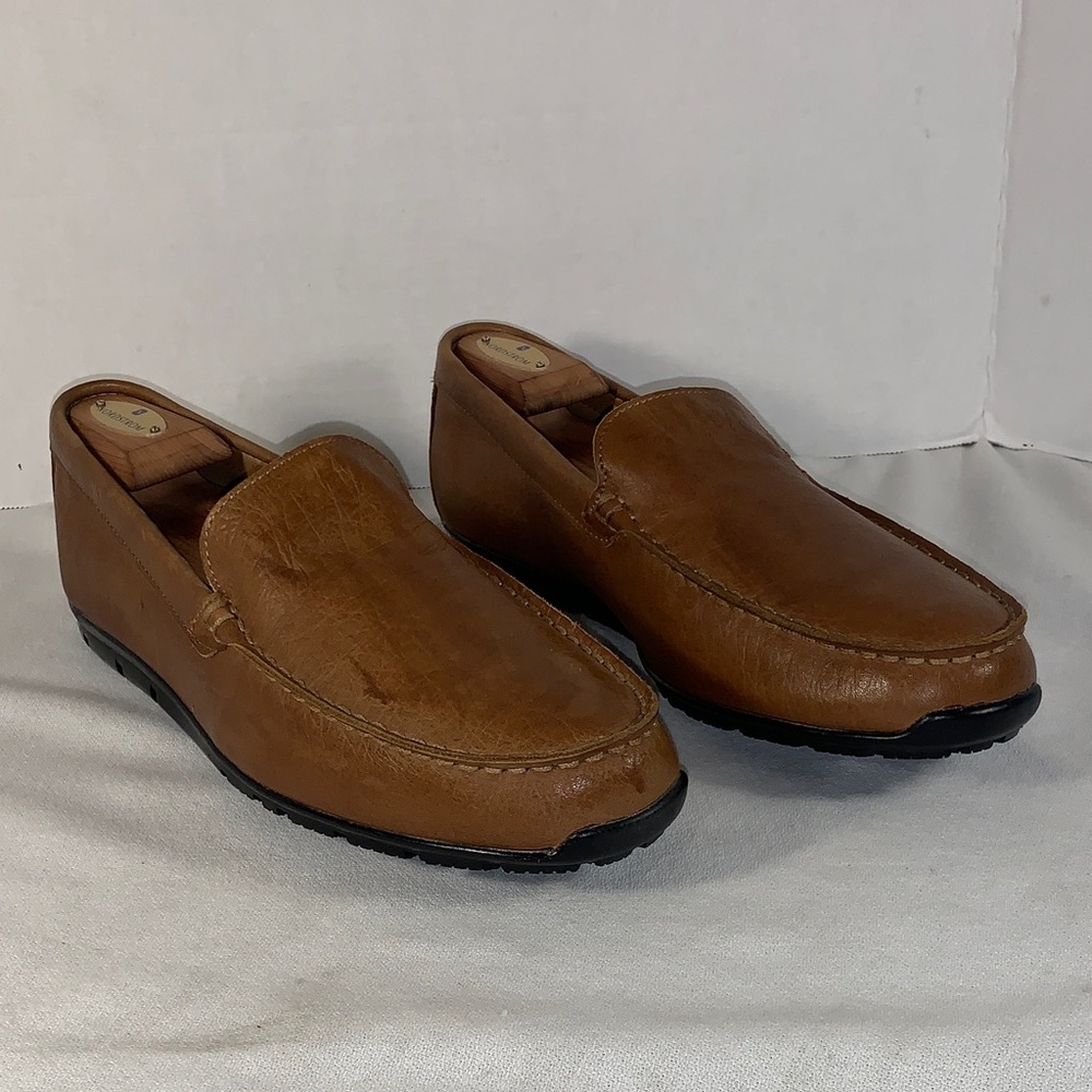 FootJoy Men’s Tan Leather Slip-On Driving Loafers